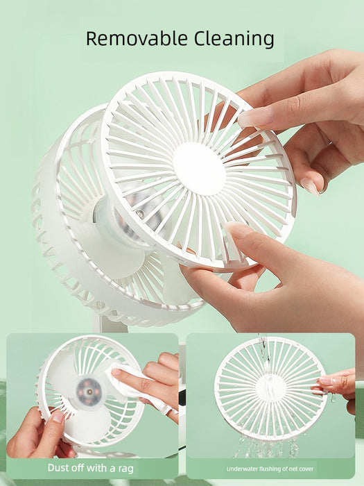 USB Small Fan Mini Rechargeable Portable Electric Fan Super Quiet Office Sound Desktop Student Dormitory 1947