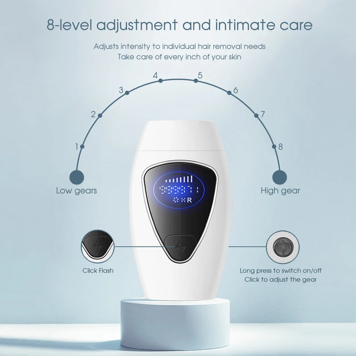 Body Bikinis 999,990 Flash IPL Pulsed Light Depilator 8 Levels Painless Permanent Laser Epilator For Women Hair Removal