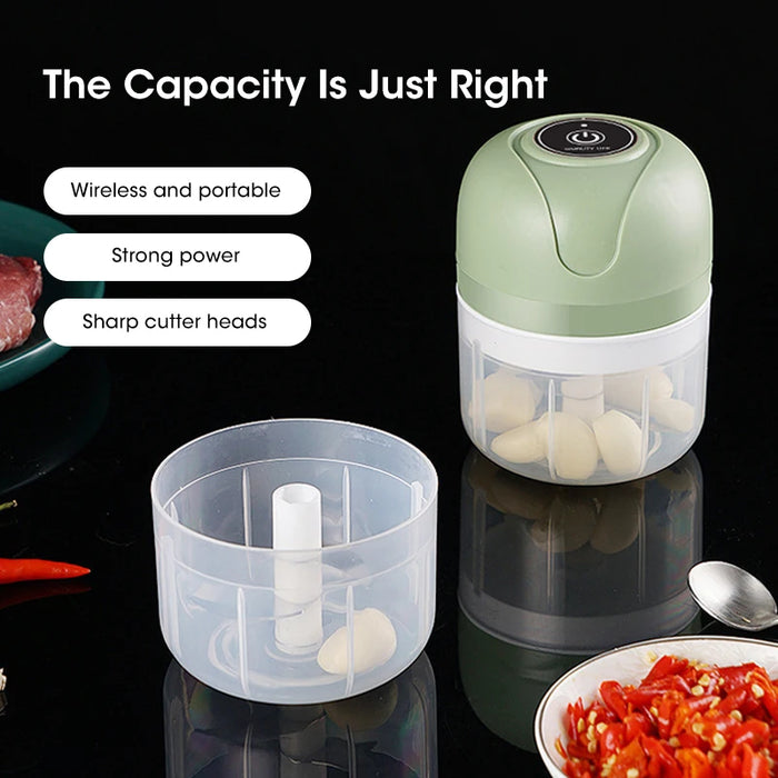 Electric Kitchen Food Chopper Mini Garlic Masher crusher USB Portable Meat Grinder Vegetable Chopper for Kitchen Gadgets