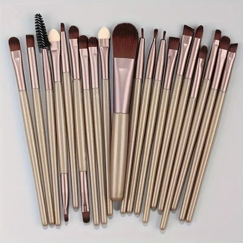20Pcs Makeup Brushes Set Soft Fluffy  For Cosmetics Foundation Blush Powder Eyeshadow For Kabuki Beauty Blending Makeup Tools