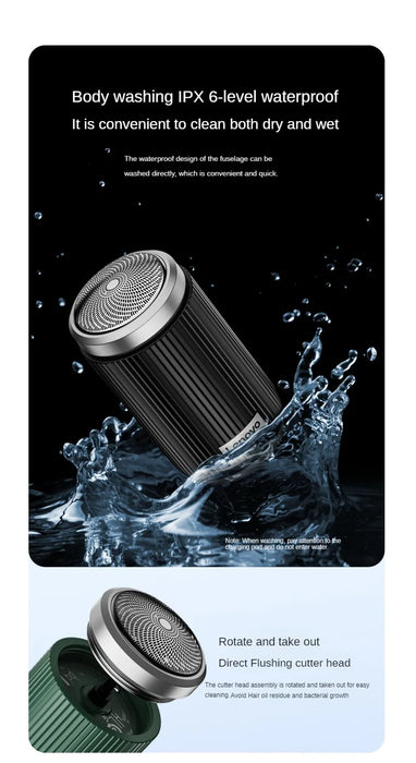 Lenovo Electric Razor ES10 Men's Business Portable IPX6 Waterproof Shaver High Speed Motor Fully Fit