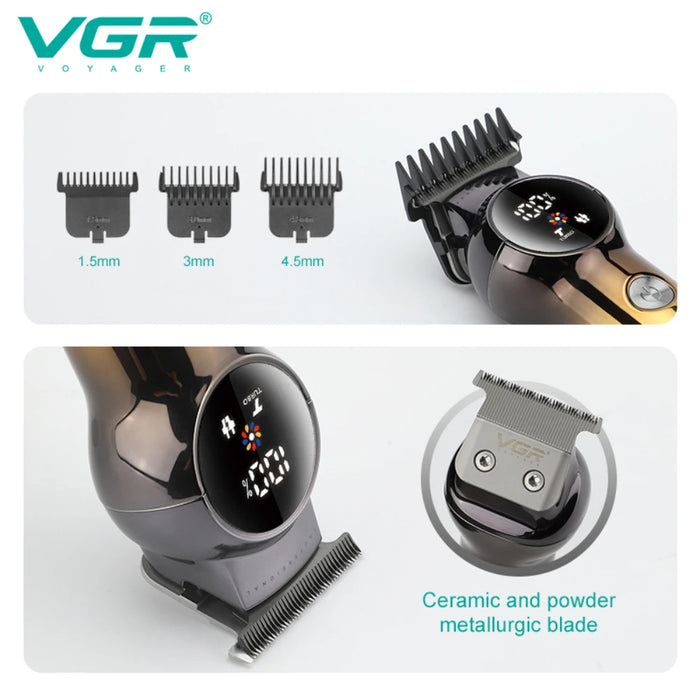 VGR Hair Trimmer Electric Haircut Machine Professional Haircut Hair Clipper Cordless Hair Cutting Machine Trimmer for Men V-989