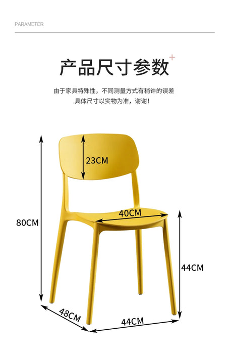 Nordic Modern Dining Chairs Plastic Comfort Backrest Dining Chairs Mid Century Modern Sillas De Comedor Home Furniture