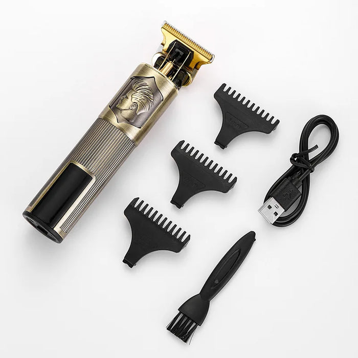 T9 Electric Push Scissors Home Haircut Pusher Three Gear Speed Adjustment Professional Carving Oil Head Shaving Head Electric BA