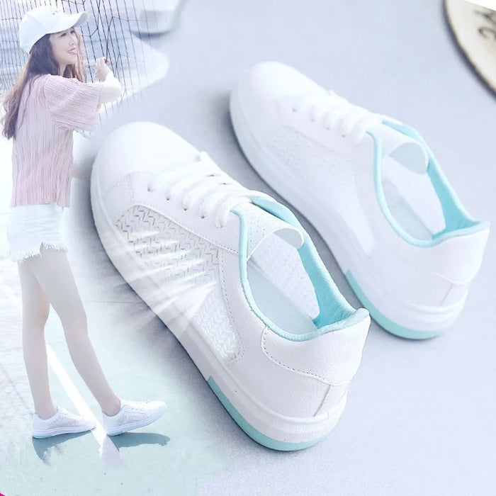 Summer New Breathable Little White Shoes Foe Women Board Shoes Student Leisure Sports Mesh  Women Sneakers