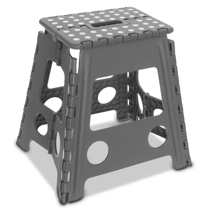 Plastic Folding Step Stool New Black Grey Foldable Dining Stool 150KG Multi Purpose Step Stool Home