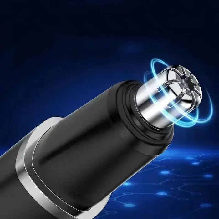 Black Electric Nose Hair Trimmer USB Charging Available With Low Noise High Torque High Speed Motor Washable Nasal Hair