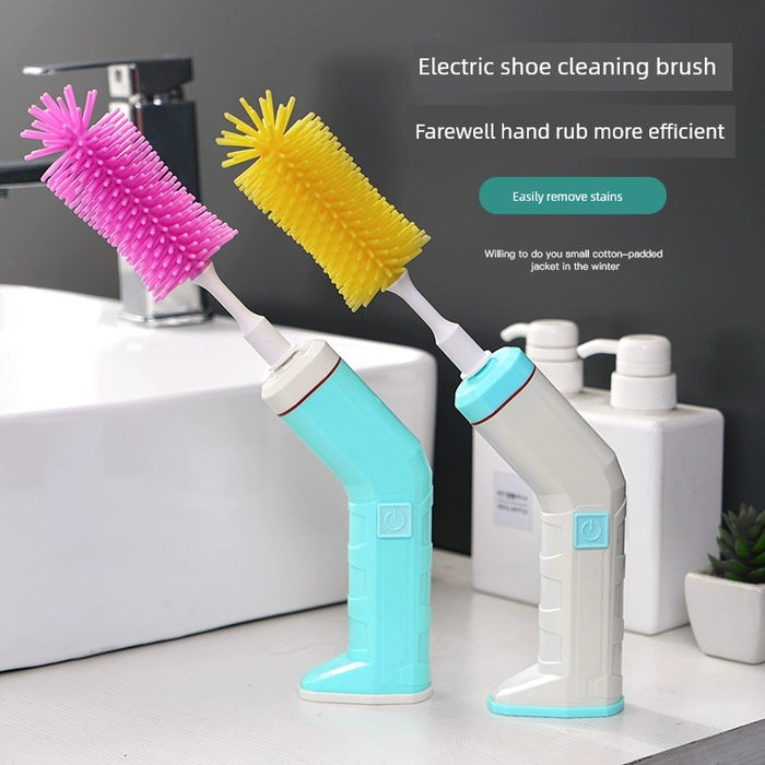 Electric Brush Shoes Machine Brush Silicone Shoes Can Be Brushed inside and outside Handy Gadget Portable Rechargeable Multifunctional Handheld Shoes Cleaning Machine