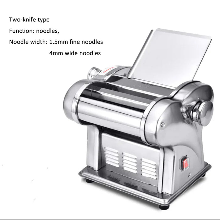 1 Blade Electric Stainless Steel Pasta Maker Machine Noodle Making Machine Dough Sheeter Dough Roller