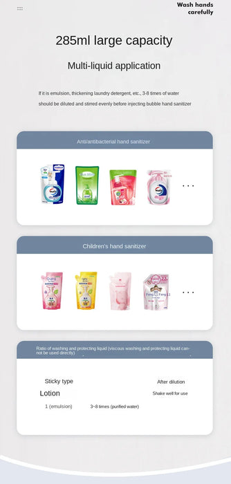 Automatic Hand Sanitizer Dispenser Soap Foam Soap Dispenser Beauty Mirror Automatic Sensor Hand Sanitizer Refill Makeup Mirror