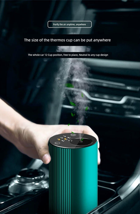 High Texture Aroma Diffuser Portable Charging Car Essential Oil Ultrasonic Aroma Diffuser Automatic Fragrance Fragrance Machine Static Flavor