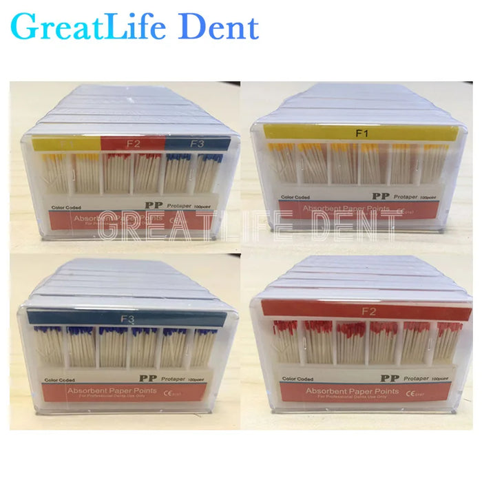 10box Dental Absorbent Paper Points F1 F2 F3 F4 F5 Dental Material Supplier GPP