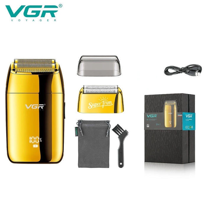 VGR Hair Trimmer Mini Shaver Rechargeable Haircut Machine Reciprocating Cordless Professional Portable Trimmer for Man V-399