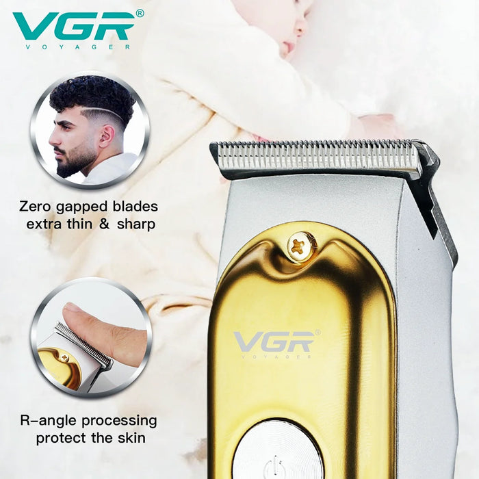 VGR Hair Clipper Cordless Hair Cutting Machine Electric Barber Hair Trimmer Mini Haircut Machine Portable Clipper for Men V-290