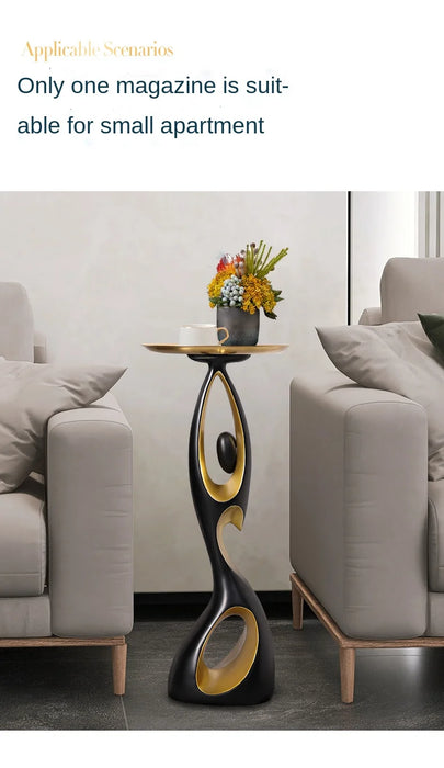 Creative Home Decor Art Abstract Sofa Side Table Light Luxury Living Room Porch Decoration Corner Table Designer Furniture