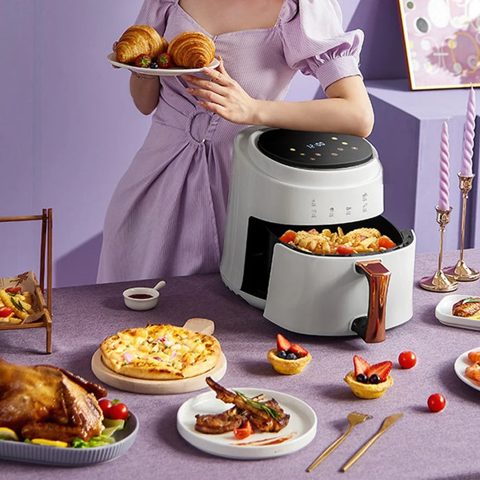 8 liter household fully automatic intelligent oil-free air fryer electromechanical oven