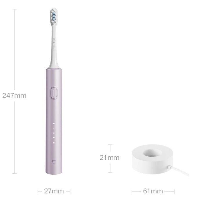 XIAOMI Mijia Sonic Electric Toothbrush T302 With 4 Brush Heads IPX8 Waterproof Wireless Charging 4 Modes Cleaning Tooth Brushes