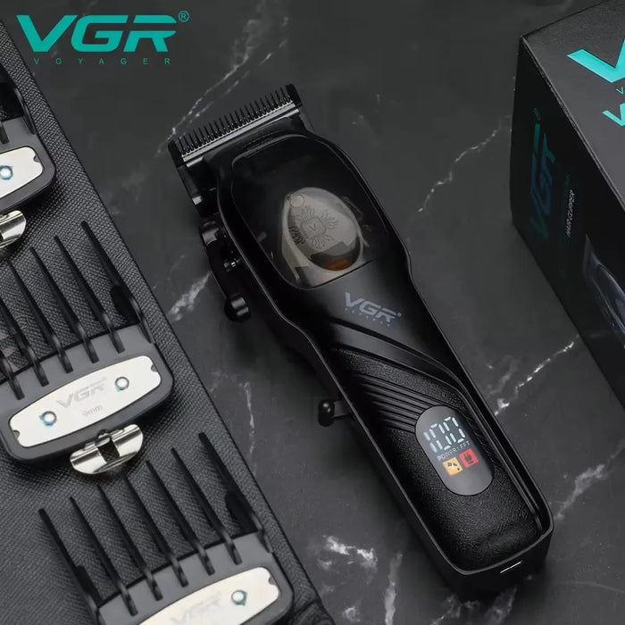 Original VGR High Power 9000RPM Hair Trimmer Cordless Hair Clipper Men's Beard Electric Hair Clipper Adjustable and Rechargeable