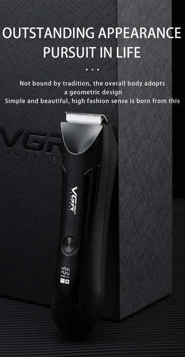 VGR New Cross-border Conventional Electric Hair Trimmer Whole Body Wash Hair Trimmer LCD Digital Display Electric Clipper 951