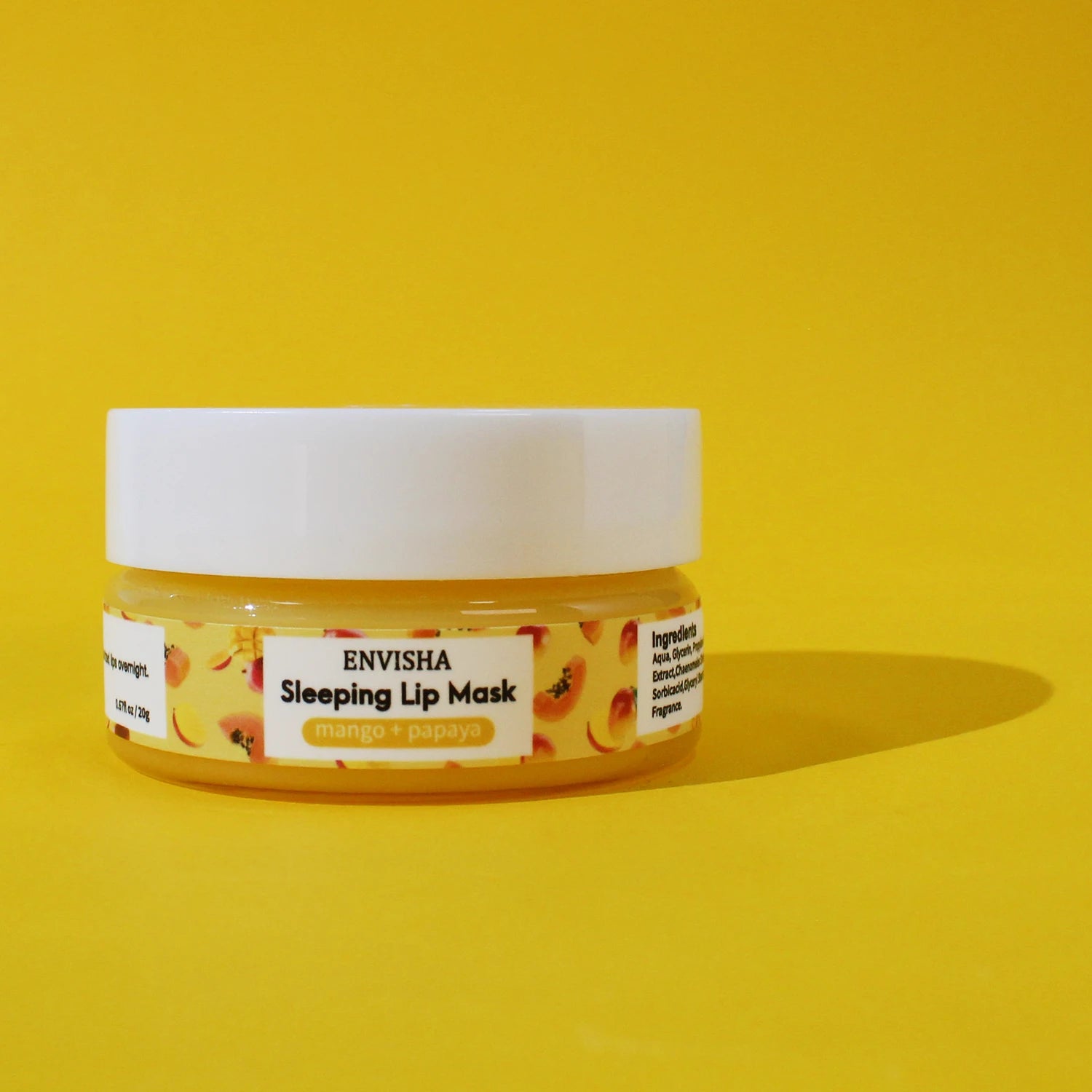 ENVISHA Mango Lip Sleep Mask Night Sleeping Maintenance Moisturizing Fade Lip Lines Nourishing Lip Balm Skin Care Beauty Health