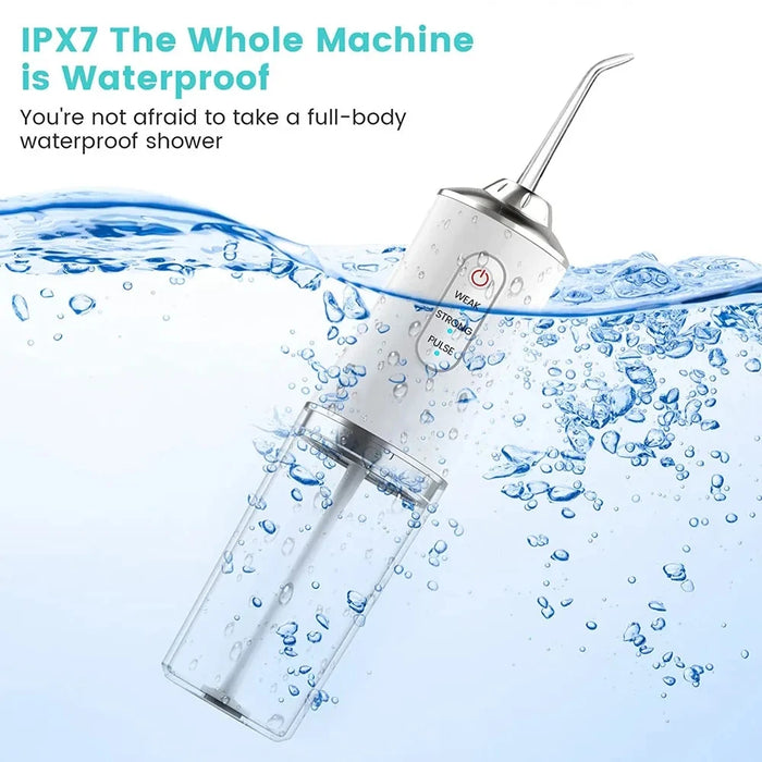 USB 220ml Dental Irrigator Hygiene Portable Oral Cleaning Electric Sonic Teeth Scaler Tooth Calculus Stains Tartar Remover Tool