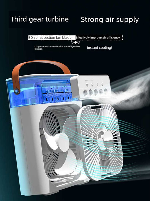 Desktop Student Summer Cooling Water Mist Refrigeration Air Conditioner Fan