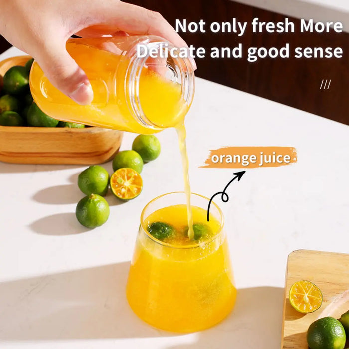 A Mini Cordless Electric Juicer Cup, Automatic Mixer Cup, Strong Power, Convenient to Carry and Clean, Enjoy Fresh Fruit and Veg