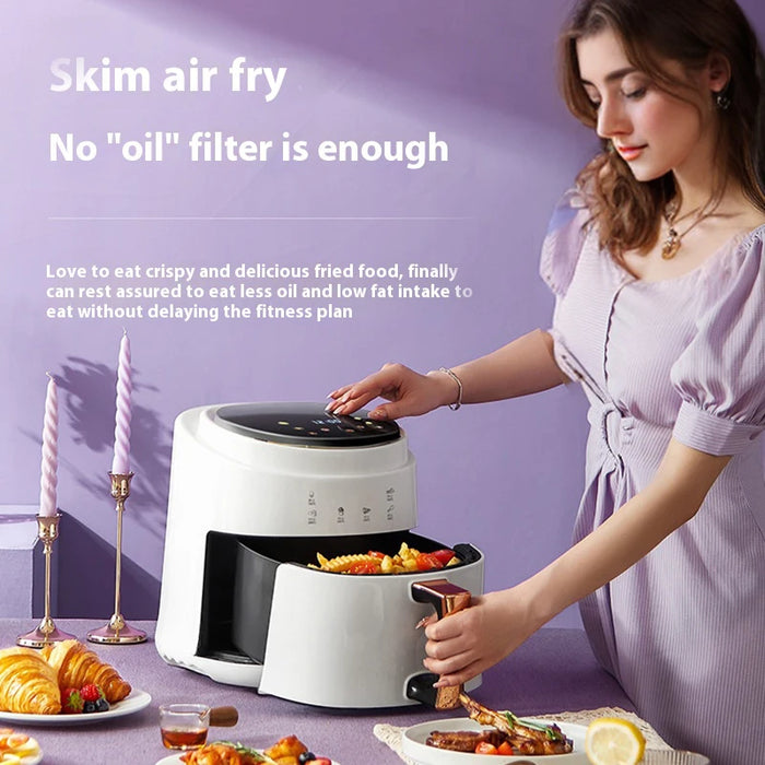 8 liter household fully automatic intelligent oil-free air fryer electromechanical oven