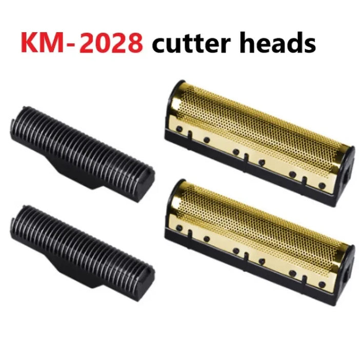 Kemei Original Electric Shavers Blades Golden Foil Knife Net and Cutter Head Suitable for KM-2028 Replacement Floating Razor