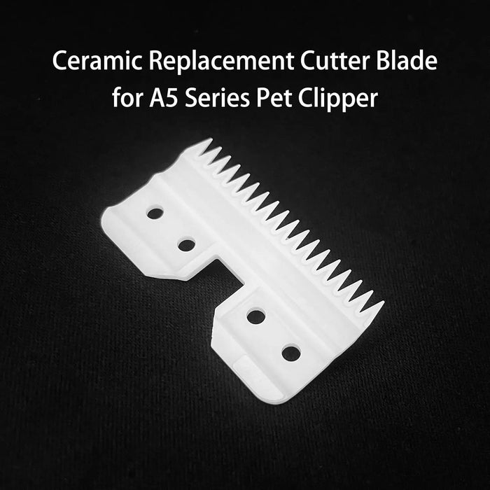 18 Teeth Pet Replacement Ceramic Blades Fast Feed For Oster Clipper A5 (3F,3FC,4F,4FC,5F,5FC,7F,7FC,3#,4#,5#,7#,8.5#,9#,10#)