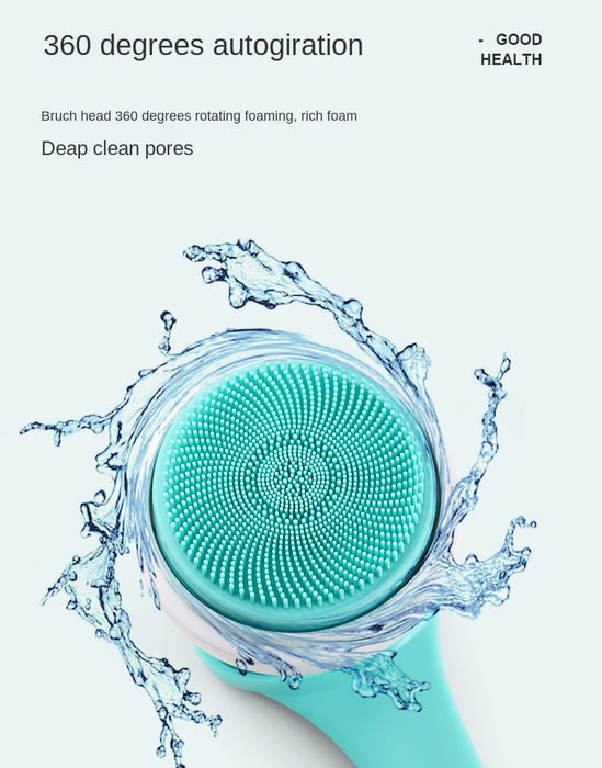 Silicone Body Scrubber Electric Shower Brush Cordless USBcharge Bath Washing Silicon Back Massage Foot Exfoliating Skin Friendly