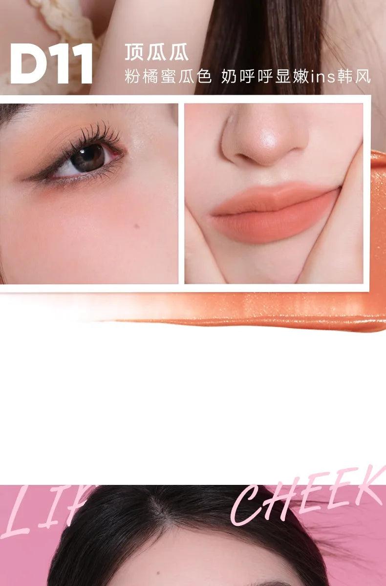 Judydoll Hydrating Non-sticky Lip Powder Cream Cushion Lipstick Matte Lip Stain White Lipsticks Light Lines Lip Clay Cosmetics