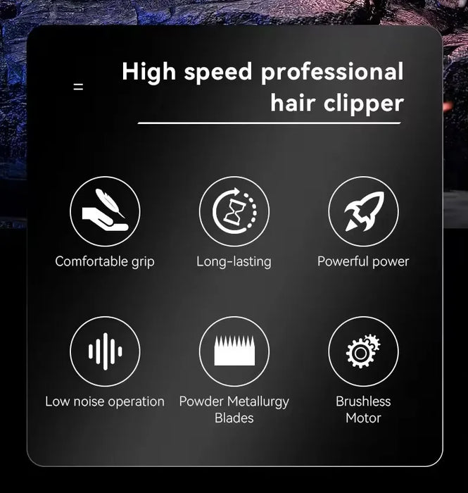 Kemei Hair Clipper Professional 9000 RPM Brushless Motor Haircut Machine Electric Trimmer Adjustable Hair Clippers Men KM-2796