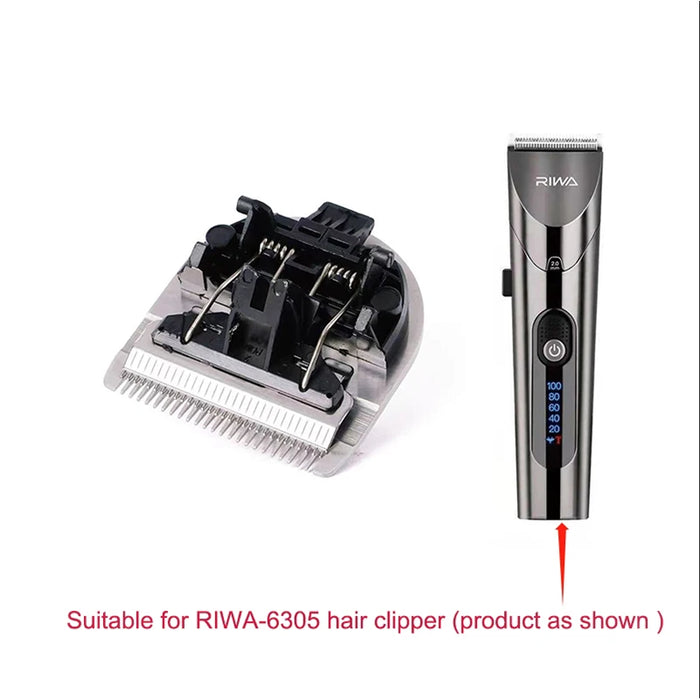 Replacement Hair Clipper Blade Power Cable for RIWA RE-6305 Washable Professional Barber Trimmer Steel Cutter Head Accessories