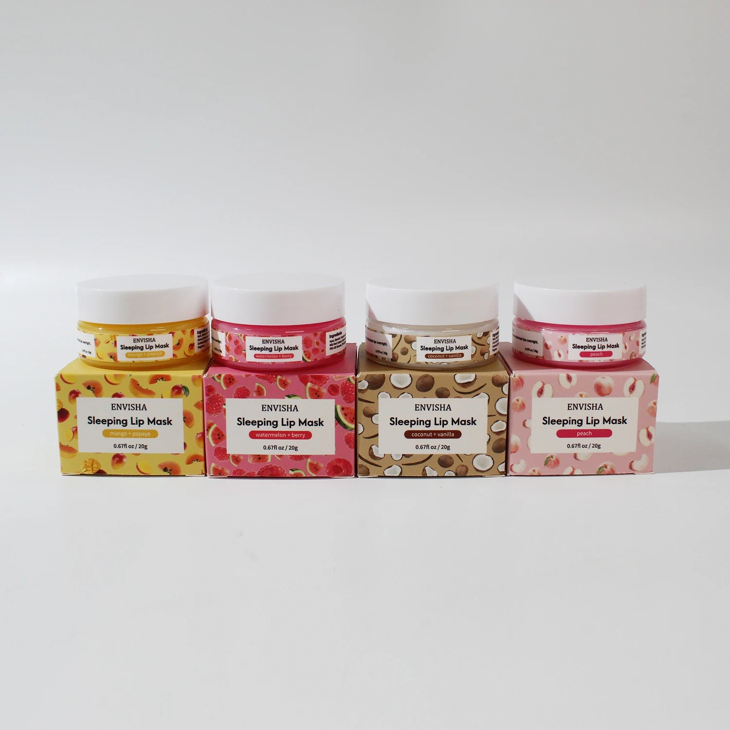 ENVISHA Mango Lip Sleep Mask Night Sleeping Maintenance Moisturizing Fade Lip Lines Nourishing Lip Balm Skin Care Beauty Health