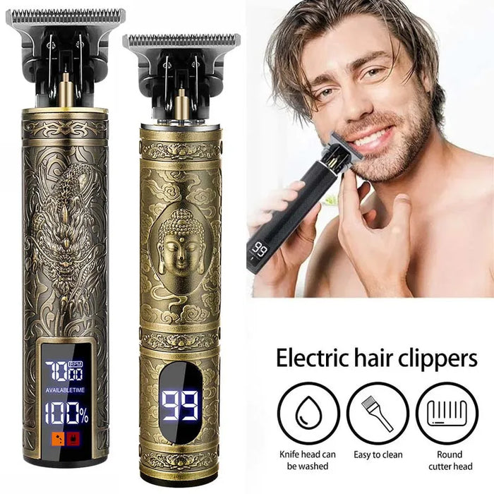 T9 Hair Clipper Cordless Beard Shaving Body Hair Trimmer Electric Hair Cutting Machine Professional Barber Men Trimmer Shaver