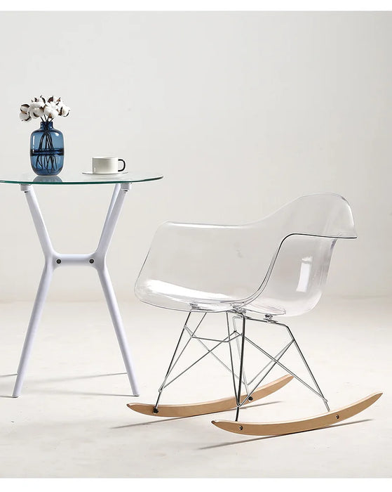 Joylove PC Chair Fashion Simple Transparent Plastic Chair Dining Chair Simple Creative Personality Dining Chair Coffee Chair