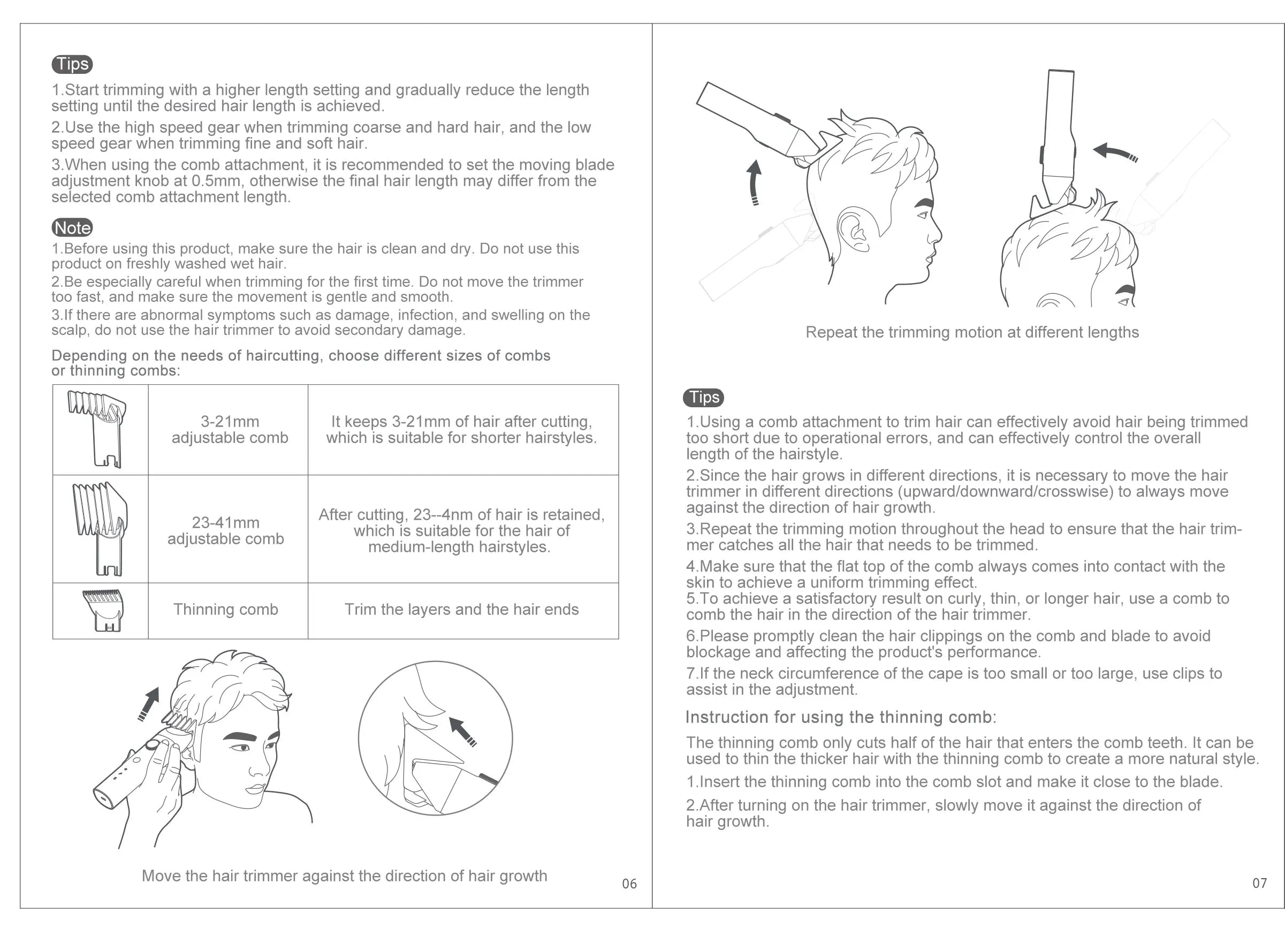 XIAOMI MIJIA Hair Trimmer Machine Hair Clipper IPX7 Waterproof Professional Cordless Men Electric Hair Cutting Barber Trimmers