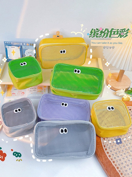 Portable Skin Care Products Mesh Small Cosmetic Bag