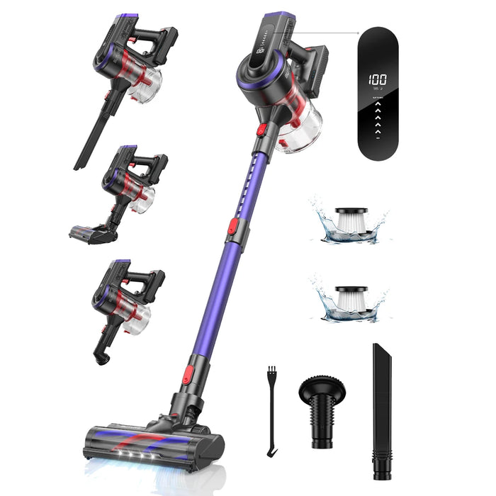 Buture JR400 38000Pa 450W Cordless Vacuum Cleaner Handheld Car with Touch Display Smart Home Appliance 55 Mins Runtime Wireless