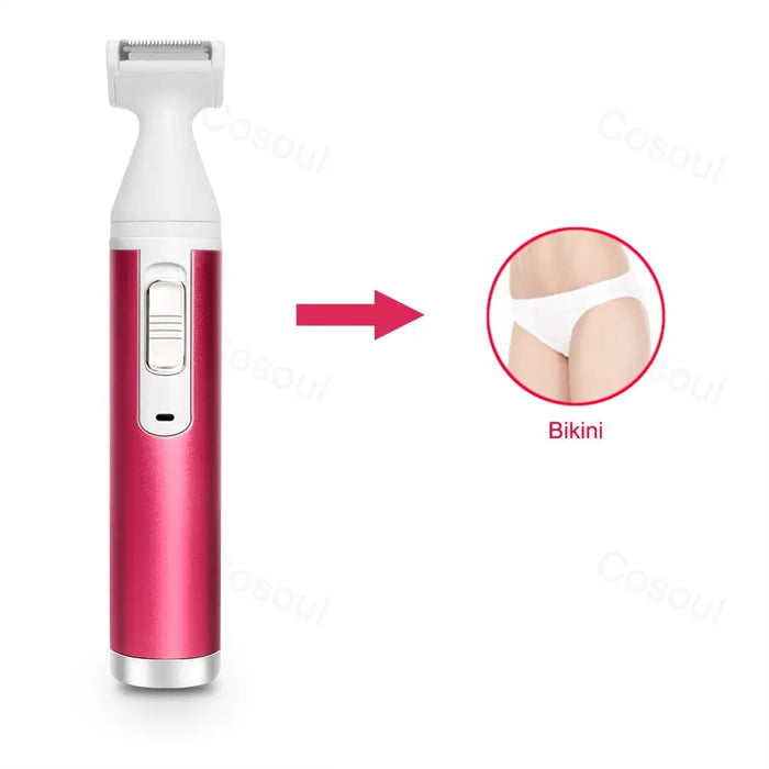 5 in 1 Body Hair Removal Epilator Armpit Hair Bikini Hair Leg Hair Pubic Hair Electric Razor Clipper Shaver Women