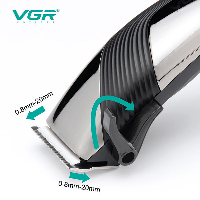 VGR Hair Trimmer Adjustable Hair Cutting Machine Professional Hair Clipper Electric Haircut Machine Wired Trimmer for Men V-121