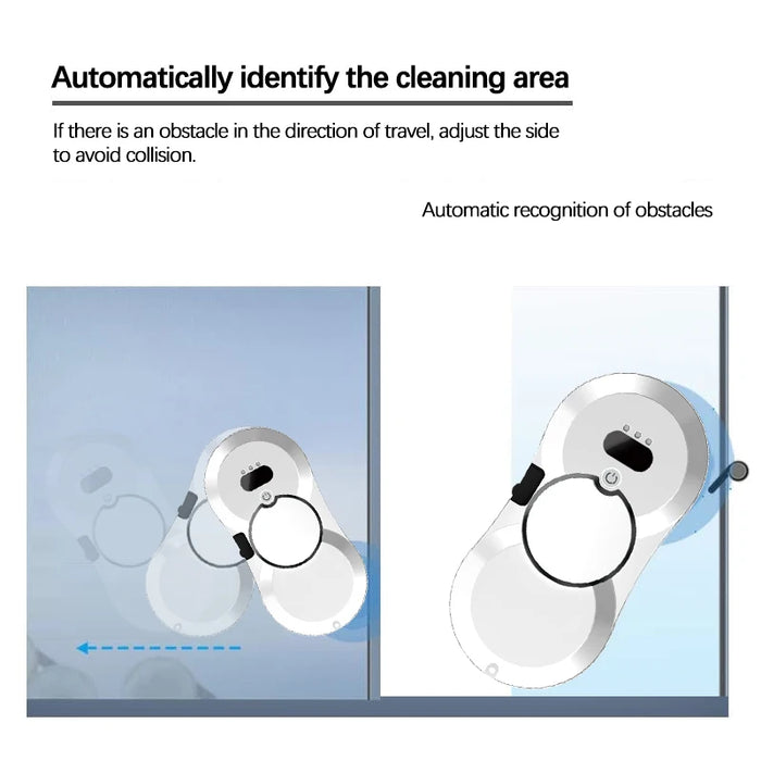 Home Window Cleaning Robot With Tank Smart Window Glass Vacuum Cleaner One-key Glass Wall Cleaning Machine