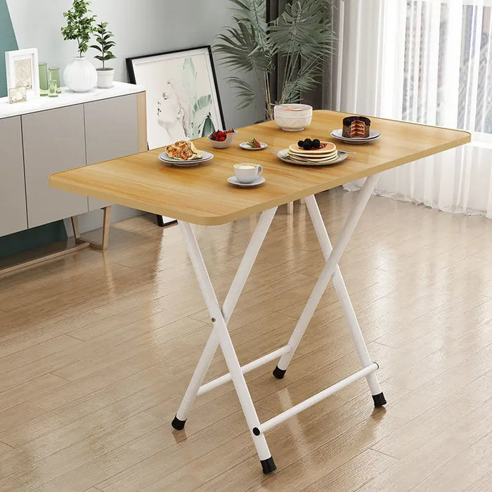 Simple household folding table for small apartments, small dining table, student study table