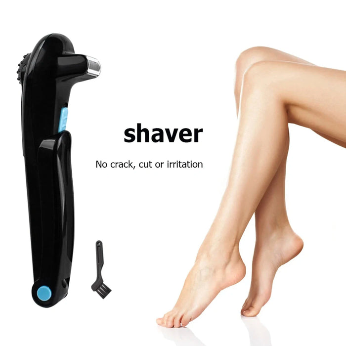 Electric Back Hair Shaver Body Hair Trimmer 14.7inch 180 Degrees Foldable Razor Pain-Free Removal Shave Detachable for Travel