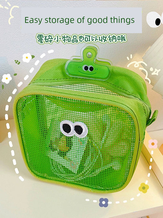 Portable Skin Care Products Mesh Small Cosmetic Bag