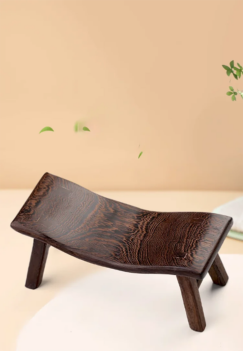 Chicken Wing Wood Cervical Vertebra Pillow Solid Wood Footstool Cool Red Rose Pear Hardwood Multi-functional Sleeping Stool