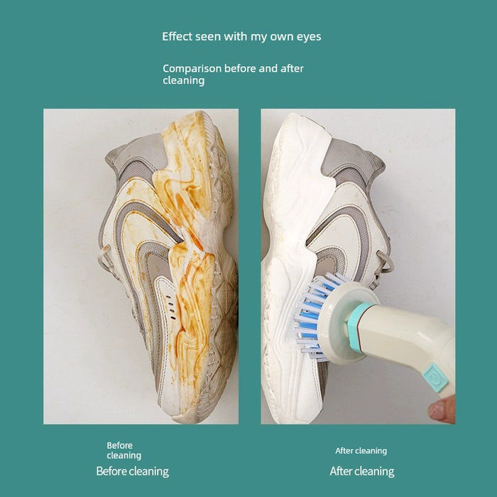 Electric Brush Shoes Machine Brush Silicone Shoes Can Be Brushed inside and outside Handy Gadget Portable Rechargeable Multifunctional Handheld Shoes Cleaning Machine