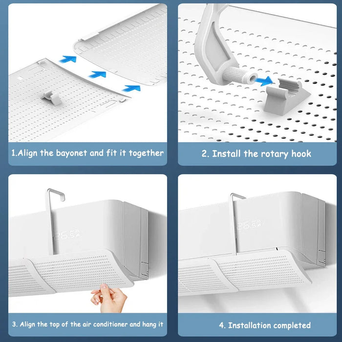 Anti-Direct Blowing Scalable Air Conditioning Windshield Universal Windproof Wall-Mounted Air Outlet Baffle Confinement Cold Air