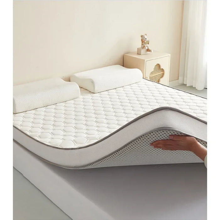 Breathable Antibacterial Cushion Mattress Toppers, Soft Fiber Bed Mattress, Comfortable Mattress, Quilt Mats Toppers Memory Foam